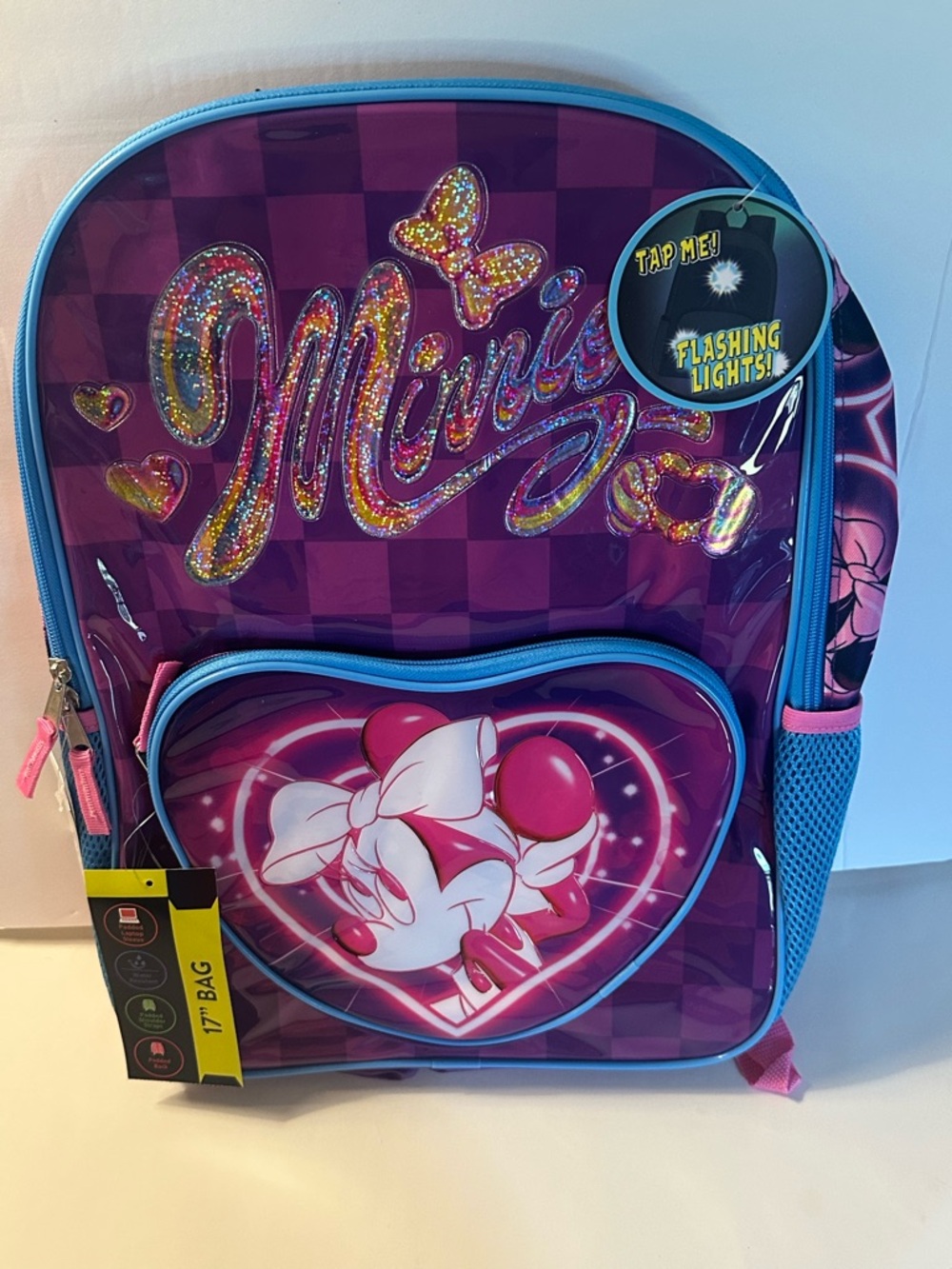 Minnie Mouse Pink & Purple Light-Up Kids Backpack